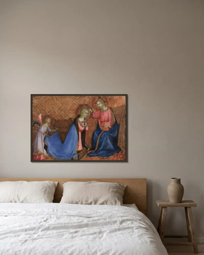 Marienkrönung von Fra Angelico gerahmt an einer Wand