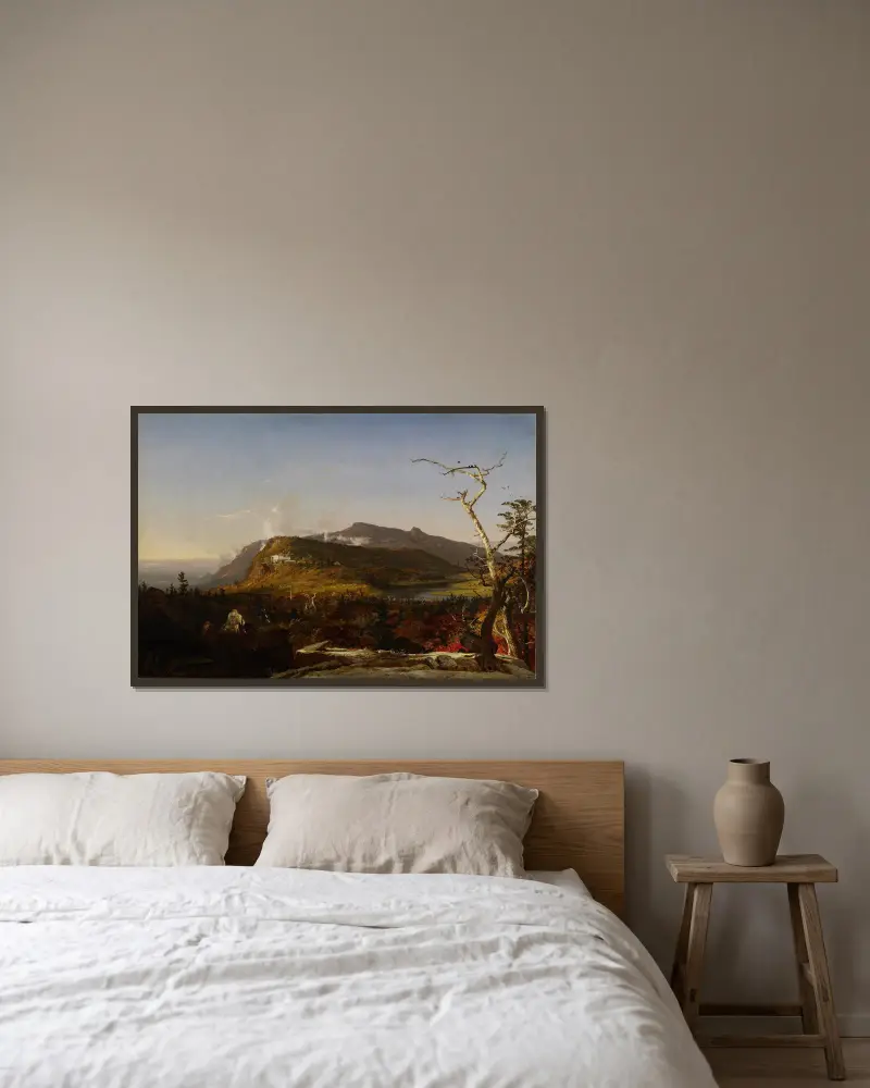 Catskill Mountain House von Jasper Francis Cropsey gerahmt an einer Wand