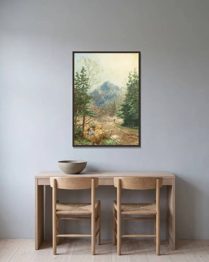 Greenwood Notch, New Jersey von Jasper Francis Cropsey gerahmt an einer Wand