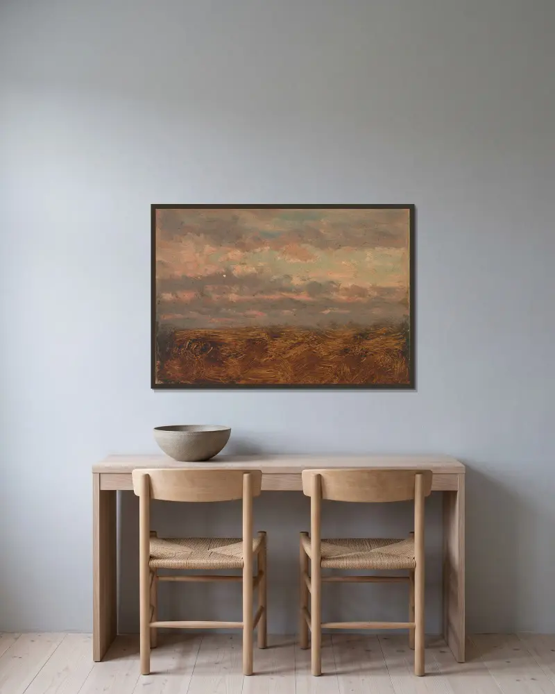 Ohne Titel, 1875 von Jasper Francis Cropsey gerahmt an einer Wand