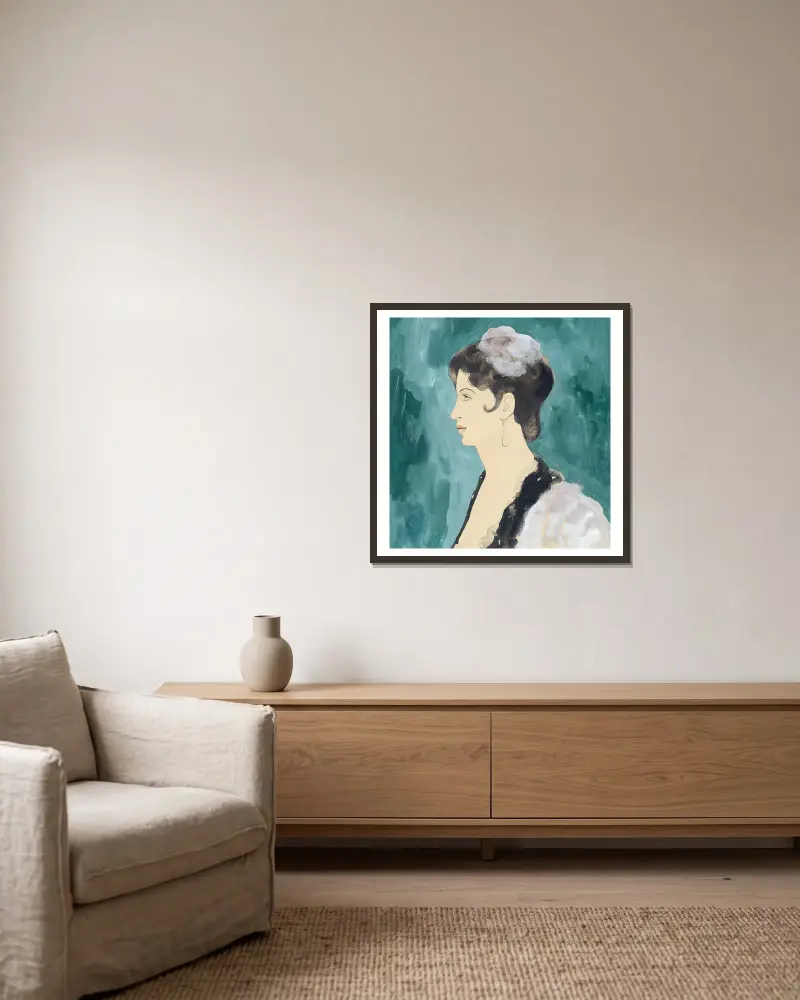 Spanierin von Francis Picabia gerahmt an einer Wand
