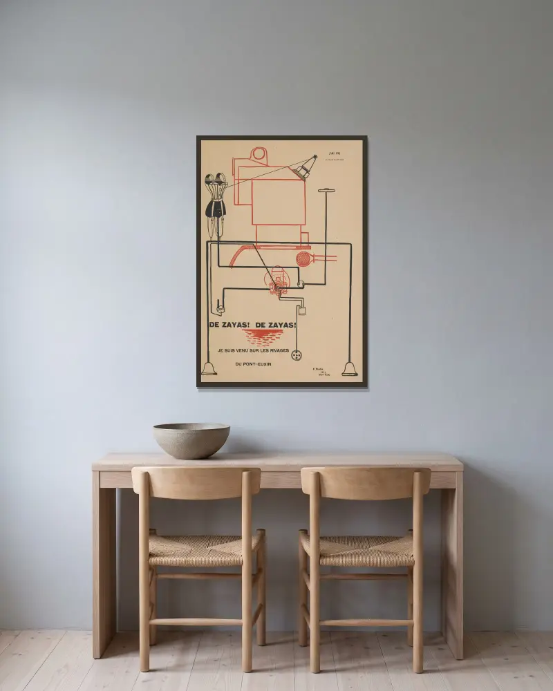 J’ai vu von Francis Picabia gerahmt an einer Wand