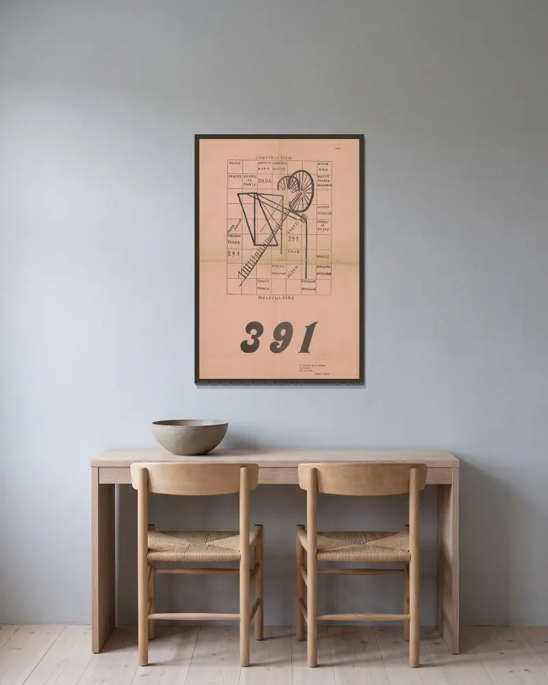 Molèculaire von Francis Picabia gerahmt an einer Wand