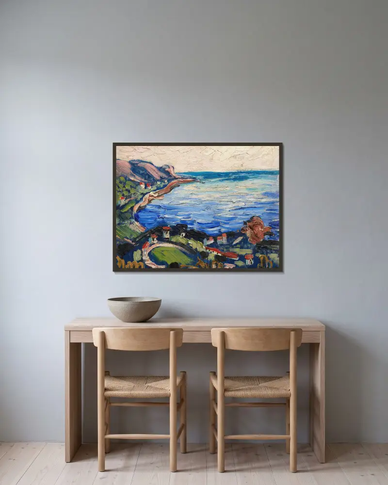 Mořská krajina, Francis Picabia v rámu na stěně