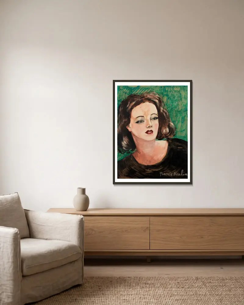 Sans titre, 1940 av Francis Picabia inramad på en vägg