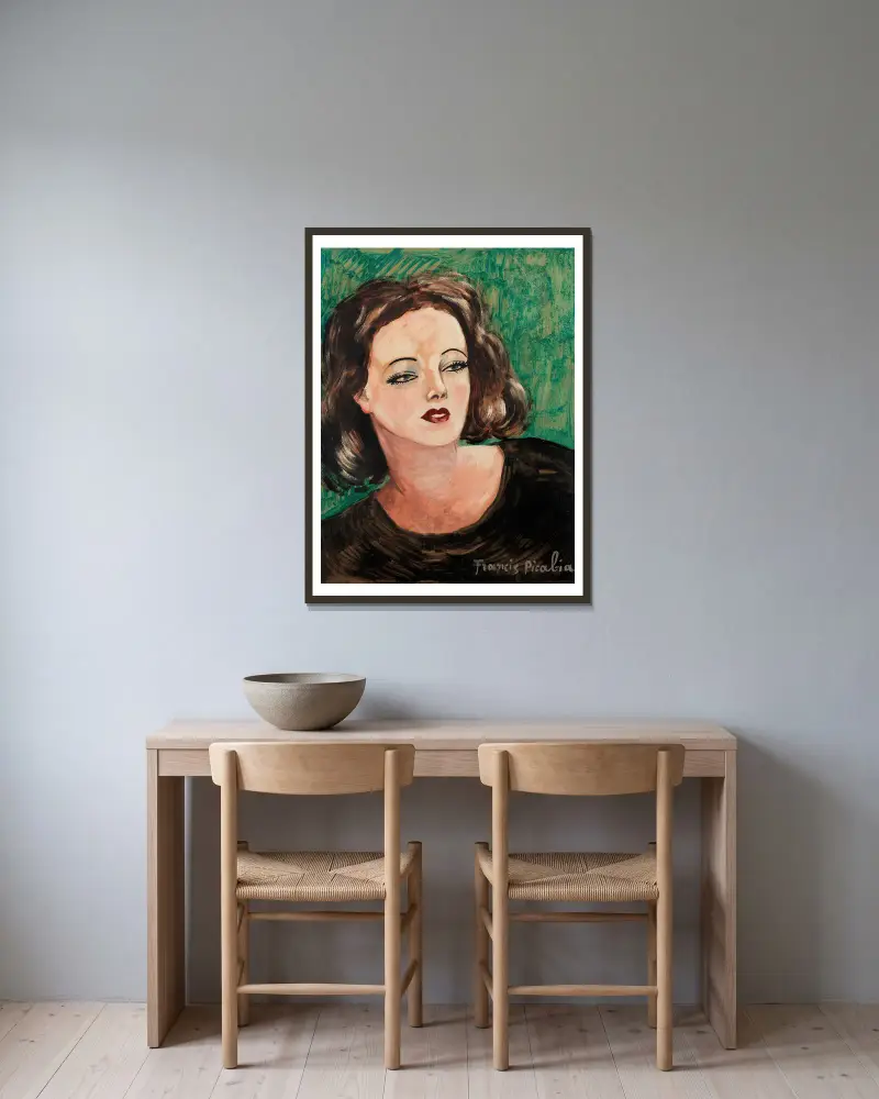 Sans titre, 1940 av Francis Picabia inramad på en vägg