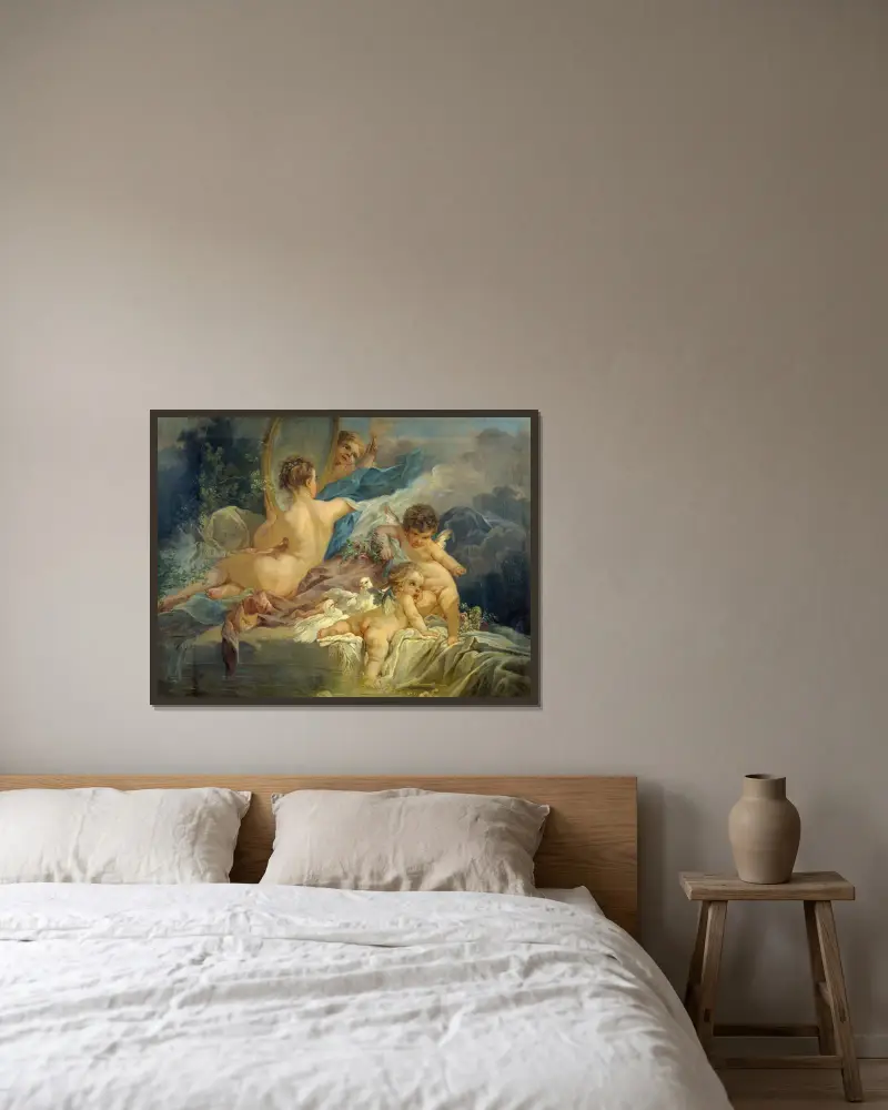 La toilette de Vénus av François Boucher inramad på en vägg