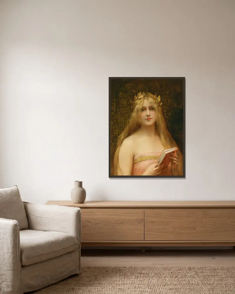 A Classical Beauty av Léon François Comerre inramad på en vägg
