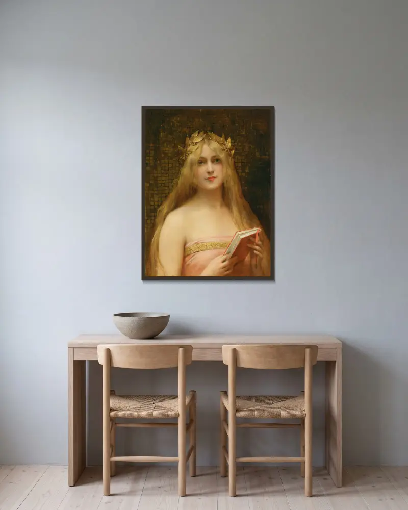 A Classical Beauty av Léon François Comerre inramad på en vägg