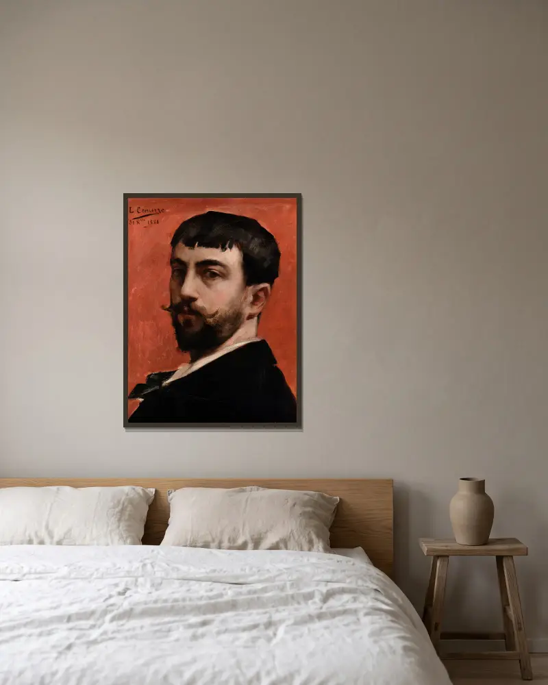 Autoportrét, Léon François Comerre v rámu na stěně