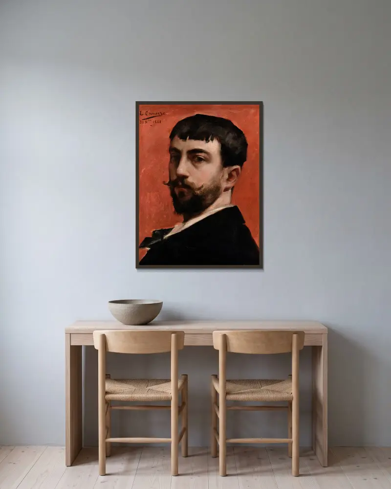 Autoportrét, Léon François Comerre v rámu na stěně