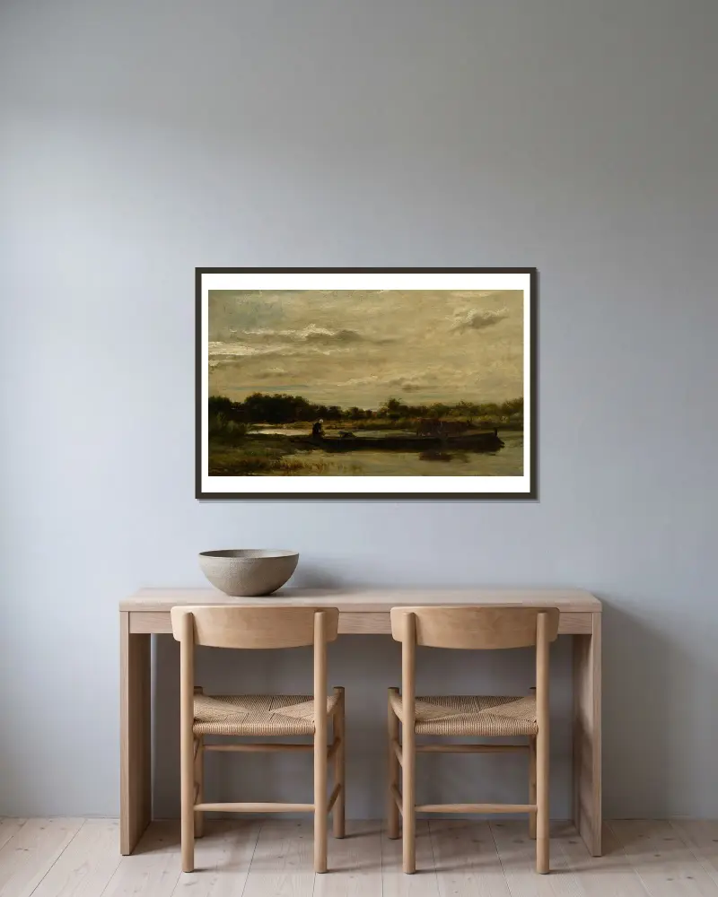 Přívoz, Charles François Daubigny v rámu na stěně