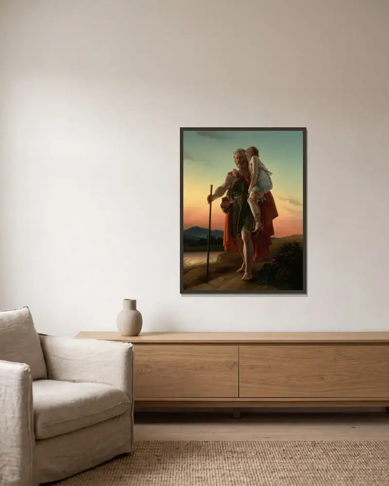 Belisarius von François Gérard gerahmt an einer Wand