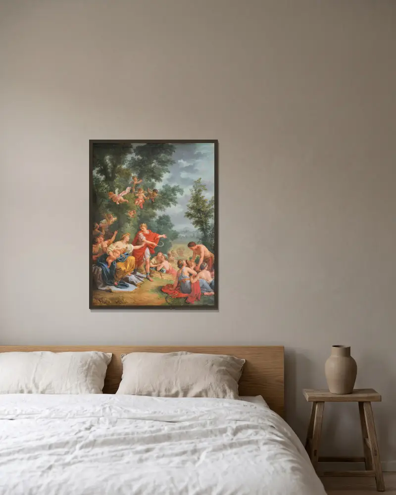 Ceres oder die Landwirtschaft von Louis-Jean-François Lagrenée gerahmt an einer Wand