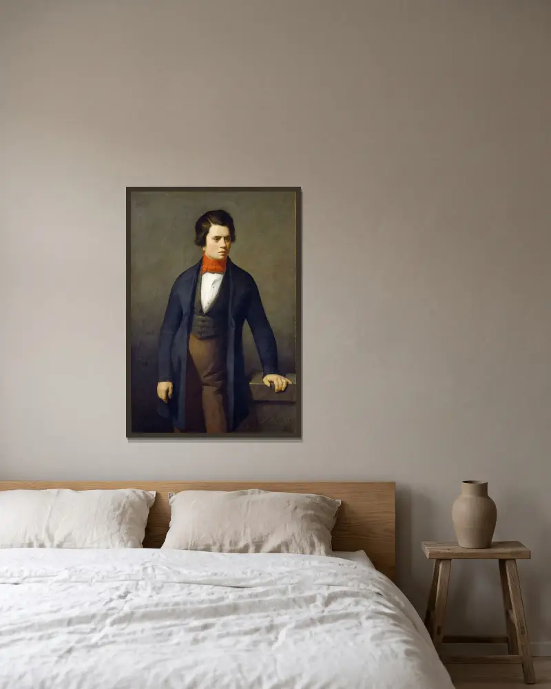 Leconte de Lisle av Jean-François Millet inramad på en vägg
