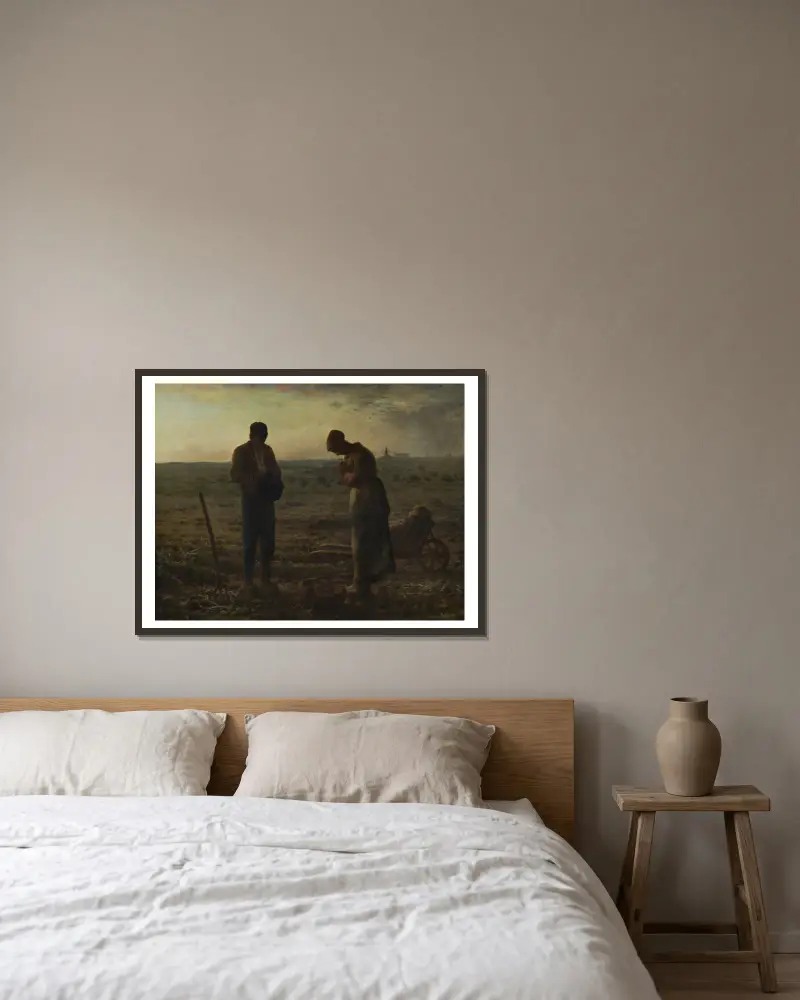 Anděl Páně, Jean-François Millet v rámu na stěně