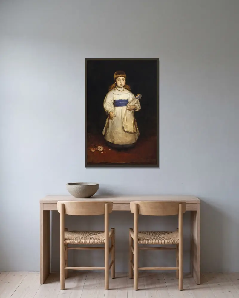 Mary Cabot Wheelwright av Frank Duveneck inramad på en vägg