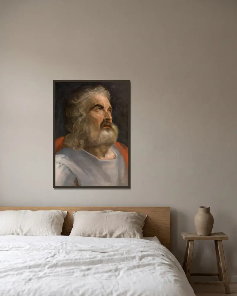 Mężczyzna z brodą, Frans Floris w ramie na ścianie