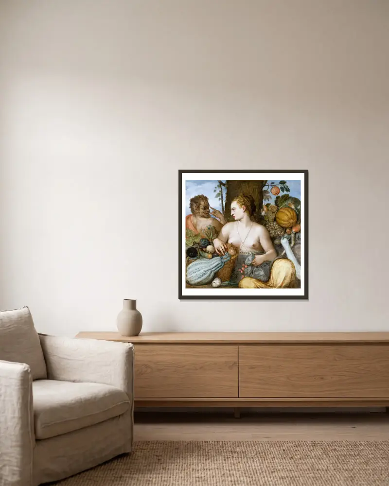Pomona, Frans Floris w ramie na ścianie
