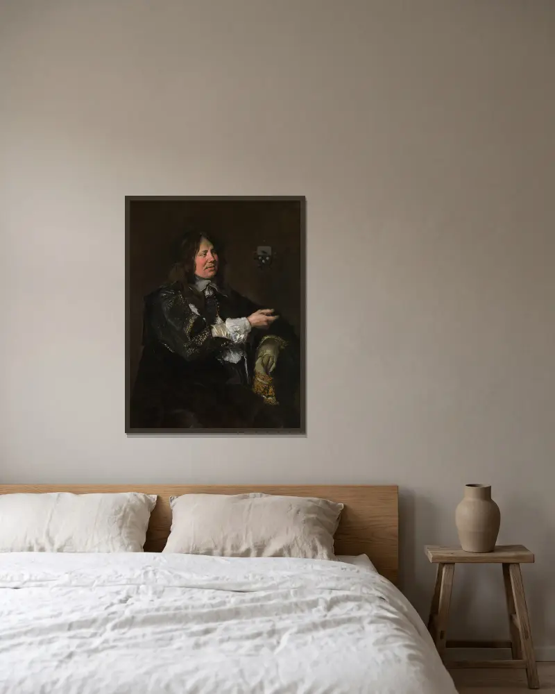 Stephanus Geraerdts, Alderman in Haarlem av Frans Hals inramad på en vägg