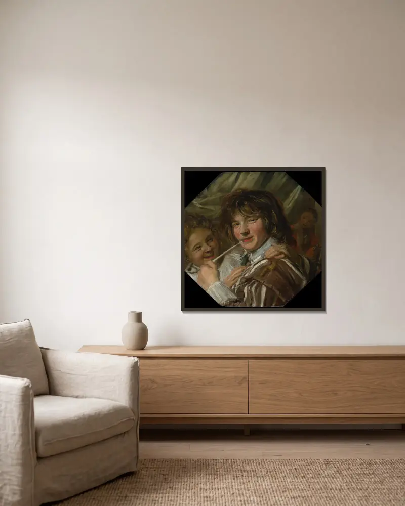 Kuřák, Frans Hals v rámu na stěně
