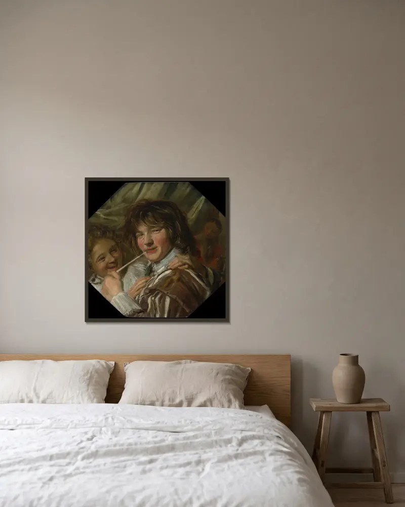 Kuřák, Frans Hals v rámu na stěně