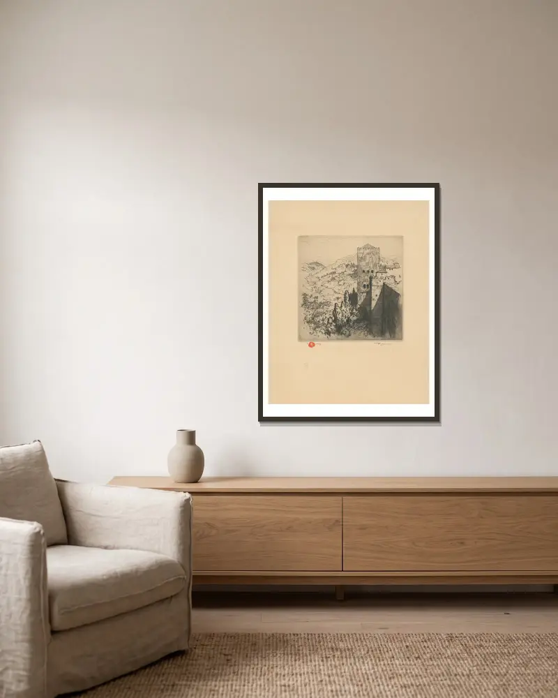 Toledo von Tavík František Šimon gerahmt an einer Wand