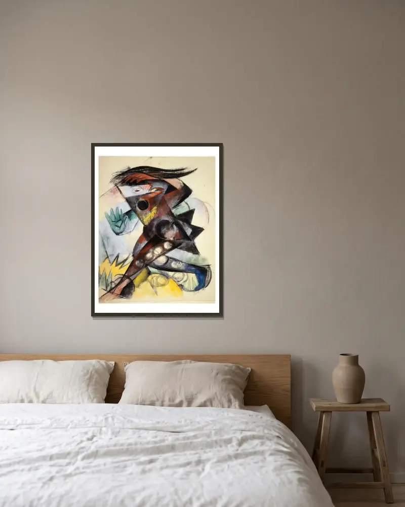Caliban, Franz Marc v rámu na stěně