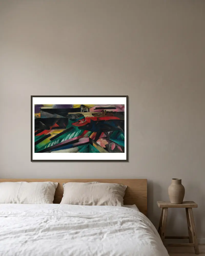 Vlci (Balkánská válka), Franz Marc v rámu na stěně