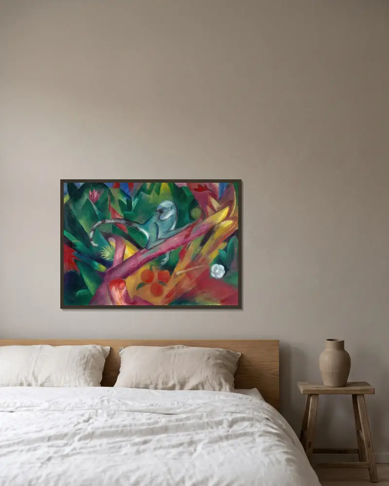 Opice, Franz Marc v rámu na stěně