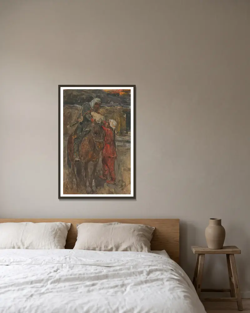 Rozloučení, Franz Roubaud v rámu na stěně