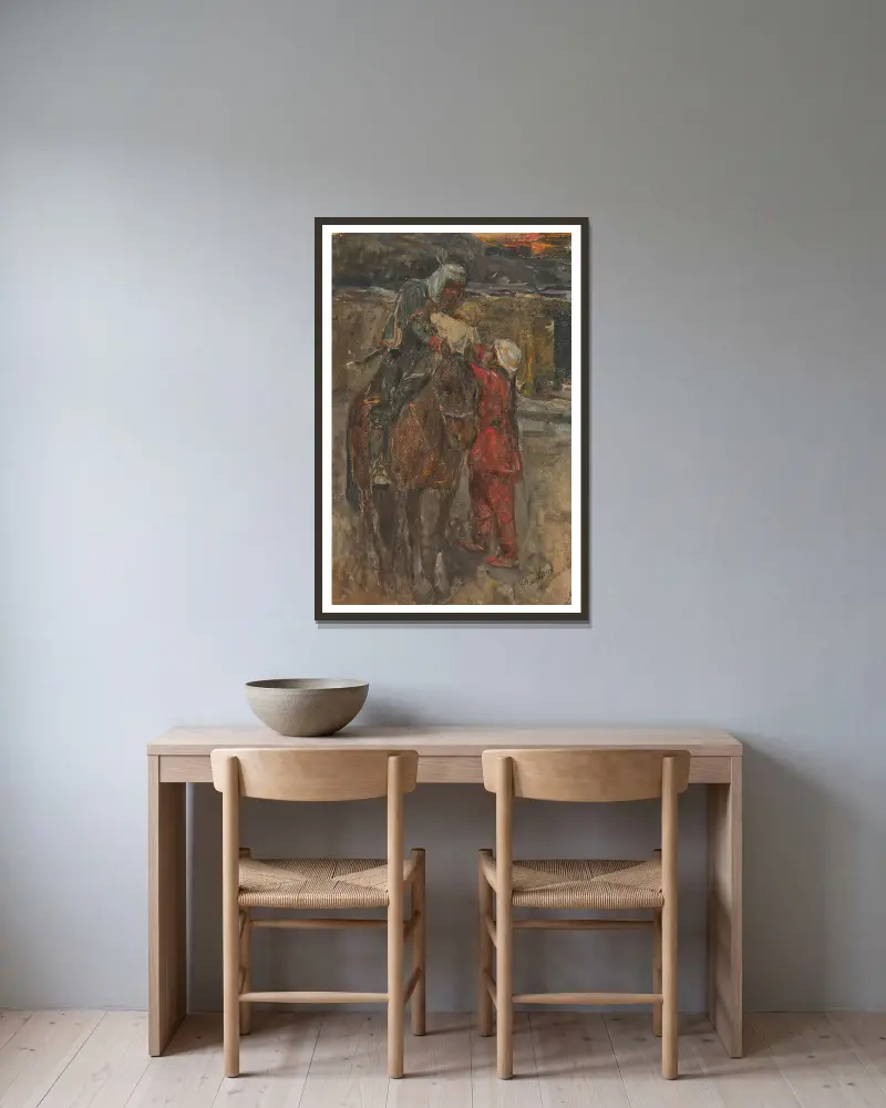 Rozloučení, Franz Roubaud v rámu na stěně