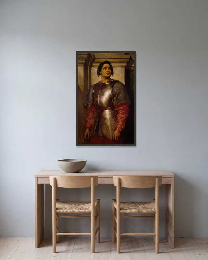Kondotier, Frederic Leighton w ramie na ścianie