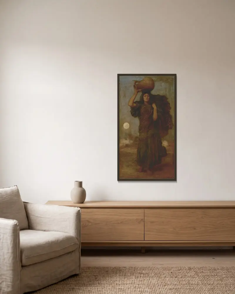 Žena z Nilu, Frederic Leighton v rámu na stěně