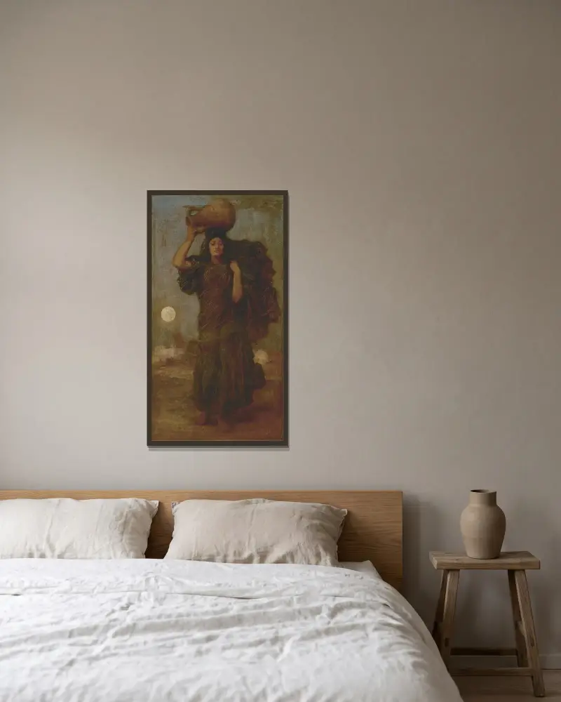 Žena z Nilu, Frederic Leighton v rámu na stěně
