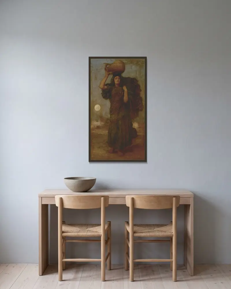 Žena z Nilu, Frederic Leighton v rámu na stěně