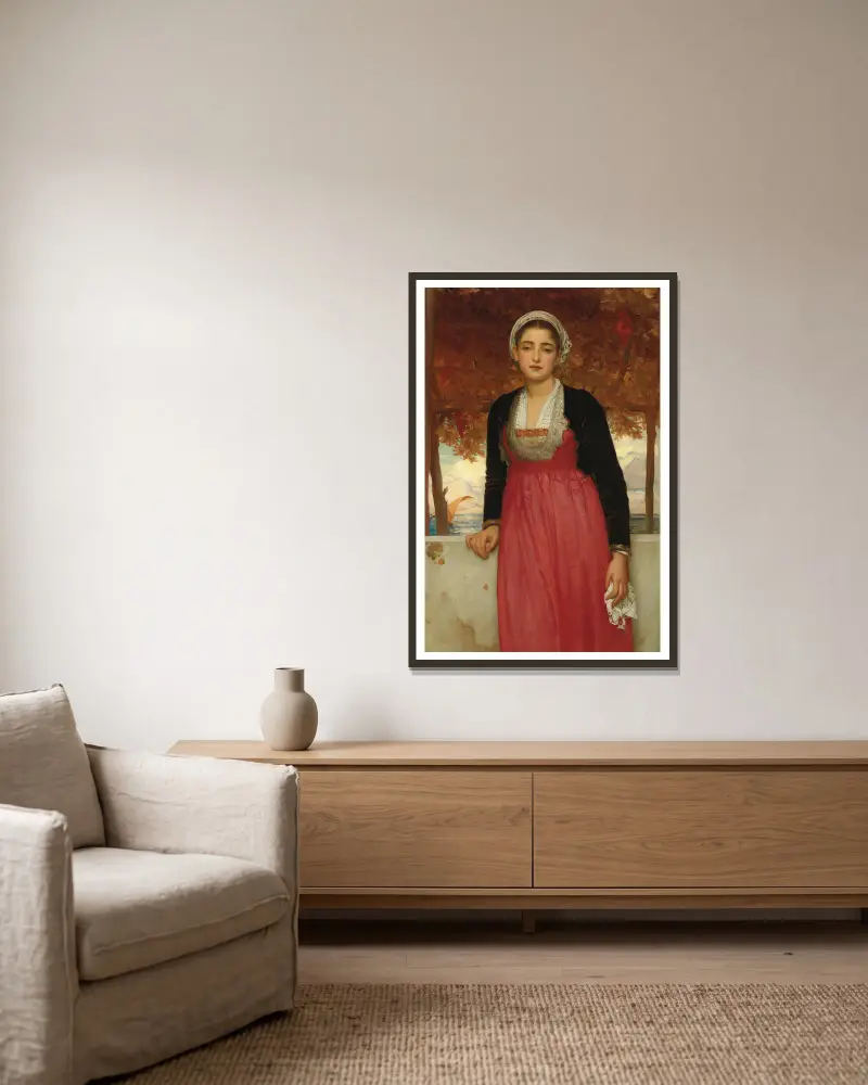 Amarilla, Frederic Leighton v rámu na stěně