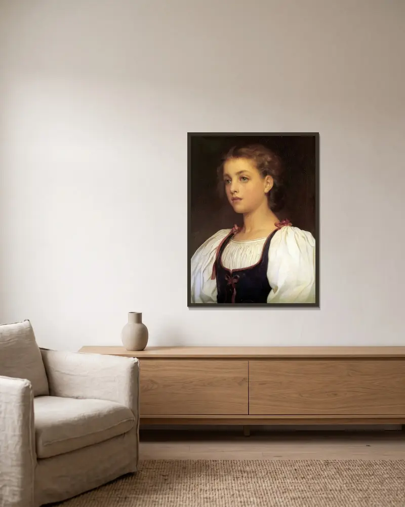 Biondina, Frederic Leighton w ramie na ścianie