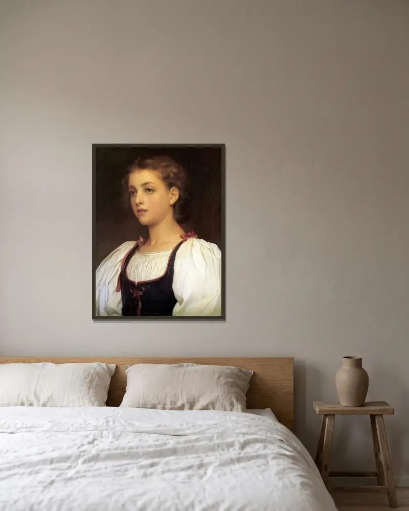 Biondina, Frederic Leighton w ramie na ścianie