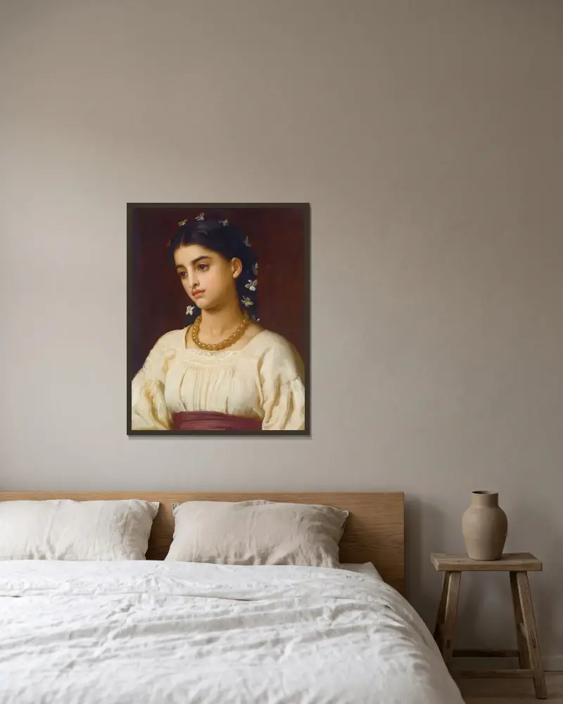 Catarina av Frederic Leighton inramad på en vägg