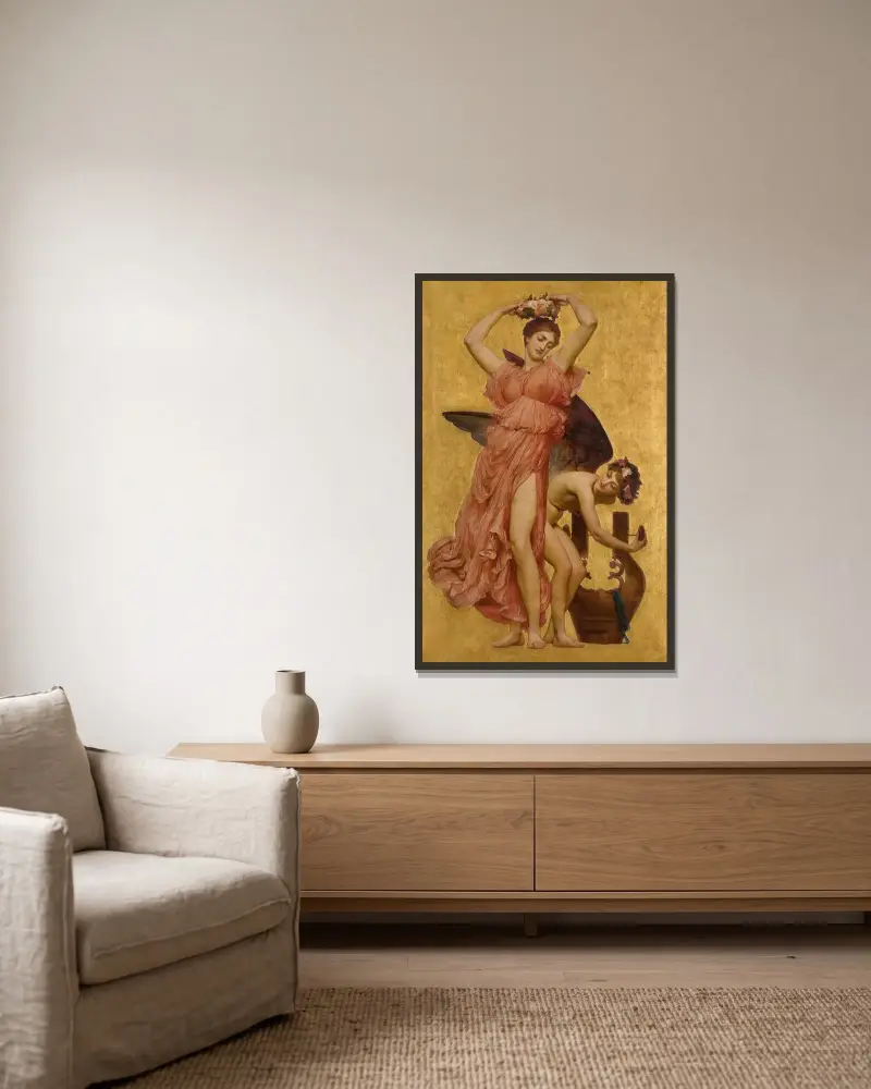 Erato, Frederic Leighton w ramie na ścianie