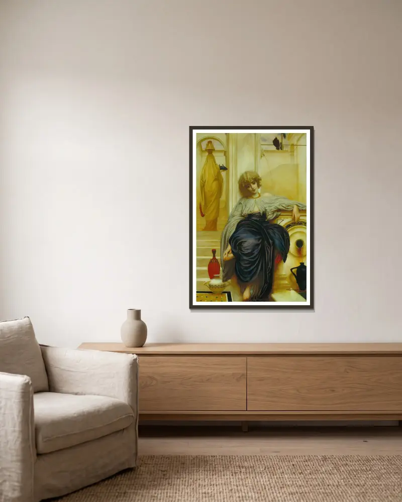 Lieder ohne Worte av Frederic Leighton inramad på en vägg