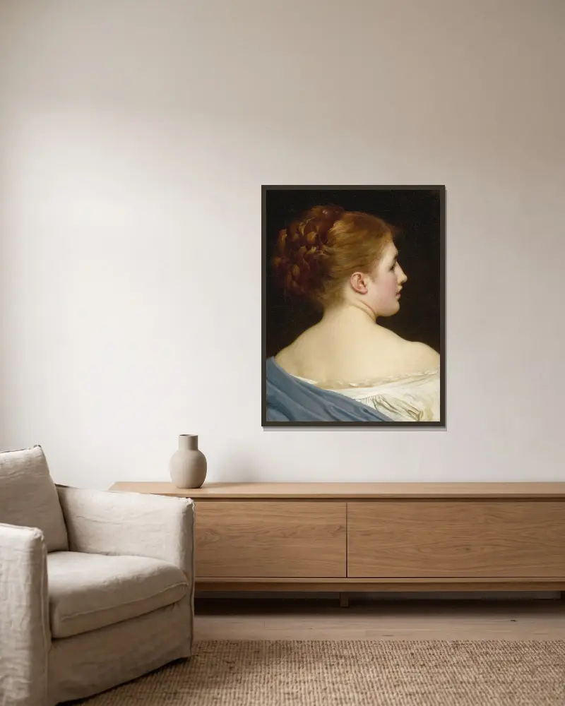 Lilie von Frederic Leighton gerahmt an einer Wand