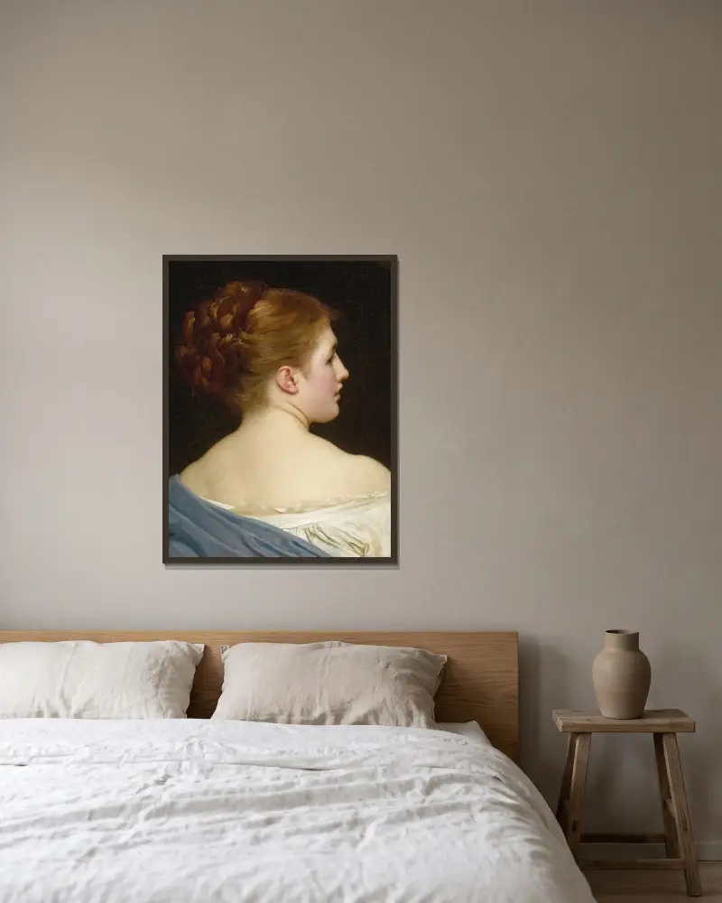 Lilie von Frederic Leighton gerahmt an einer Wand