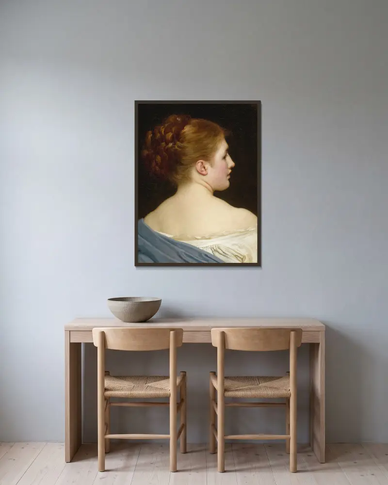 Lilie von Frederic Leighton gerahmt an einer Wand