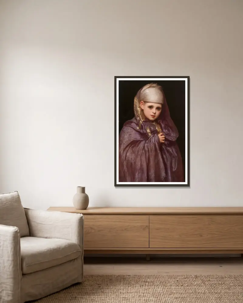 Mała Fatima, Frederic Leighton w ramie na ścianie