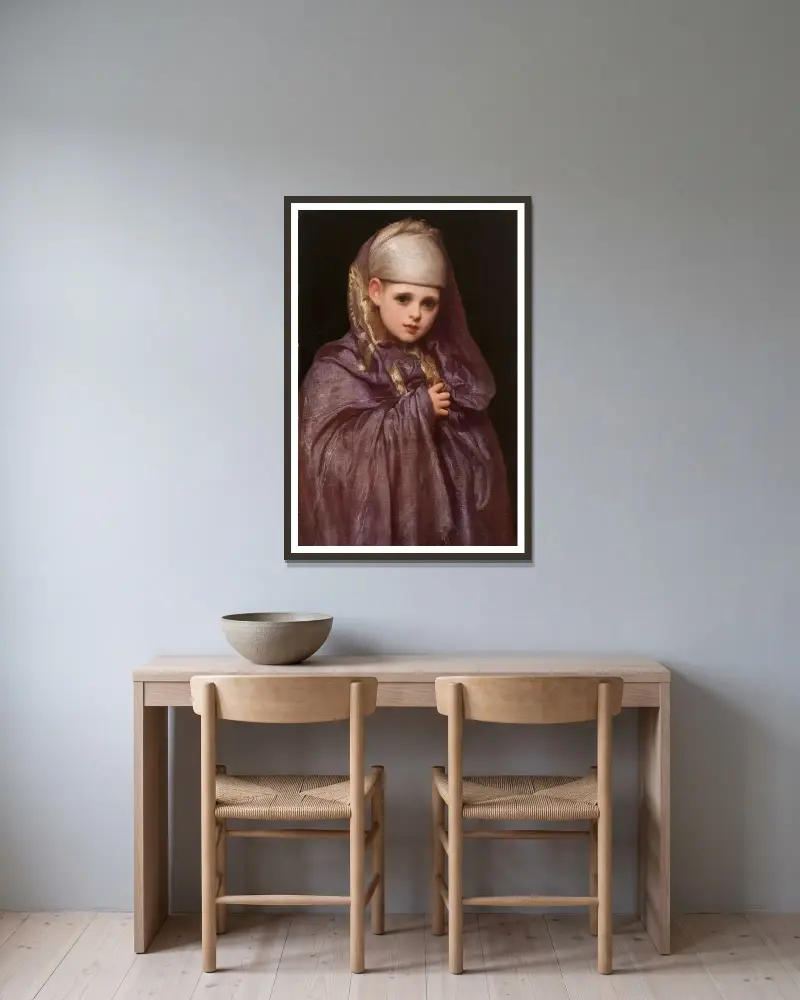 Mała Fatima, Frederic Leighton w ramie na ścianie