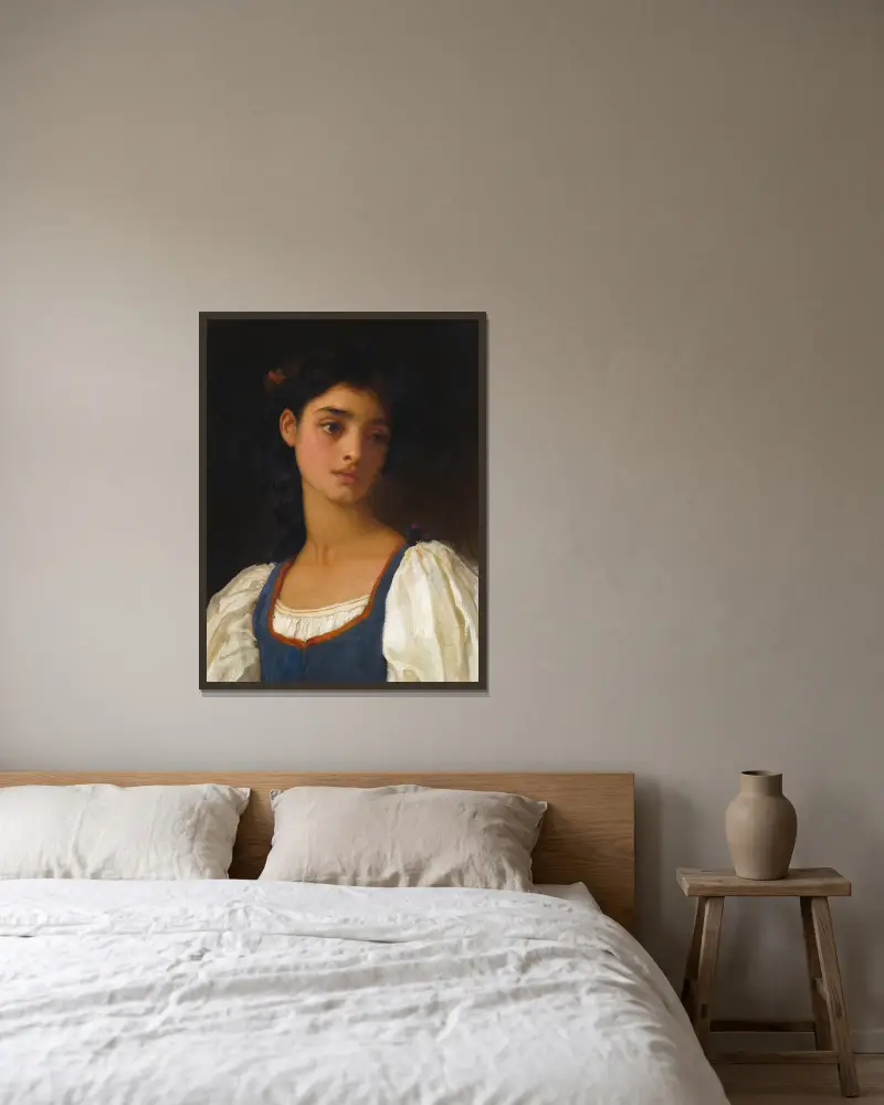 Nicandra von Frederic Leighton gerahmt an einer Wand