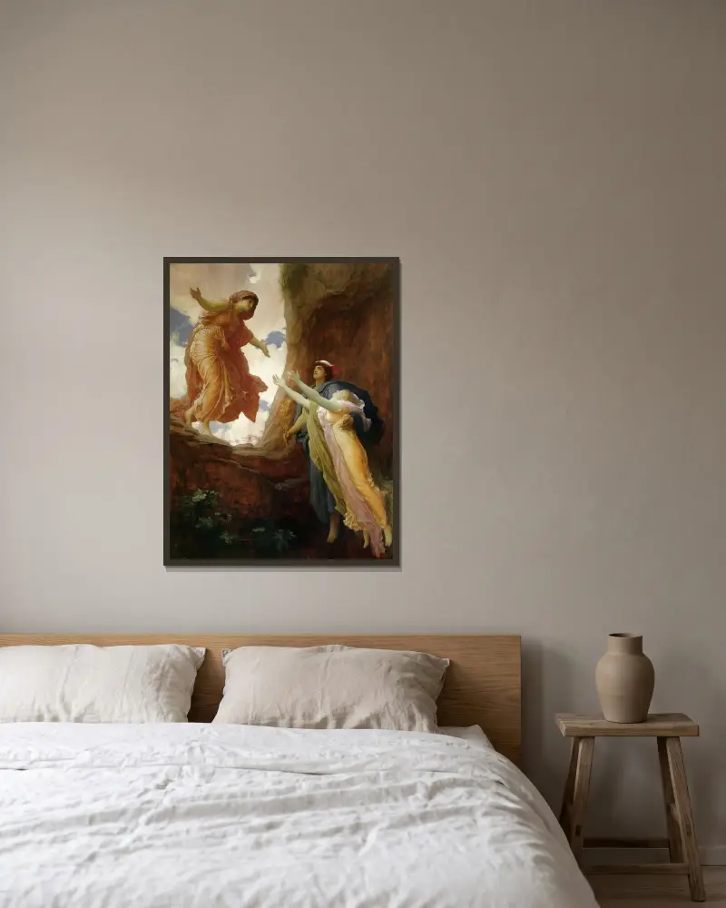 The Return Of Persephone, 1891 av Frederic Leighton inramad på en vägg