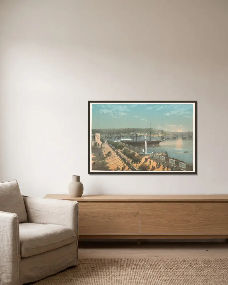 Alameda de Paula von Pierre Toussaint Frédéric Mialhe gerahmt an einer Wand